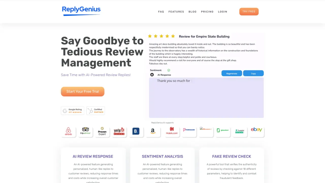 ReplyGenius screenshot