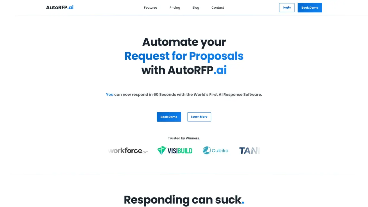 AutoRFP screenshot