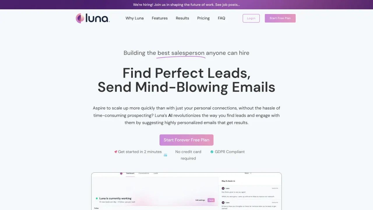 Getluna screenshot