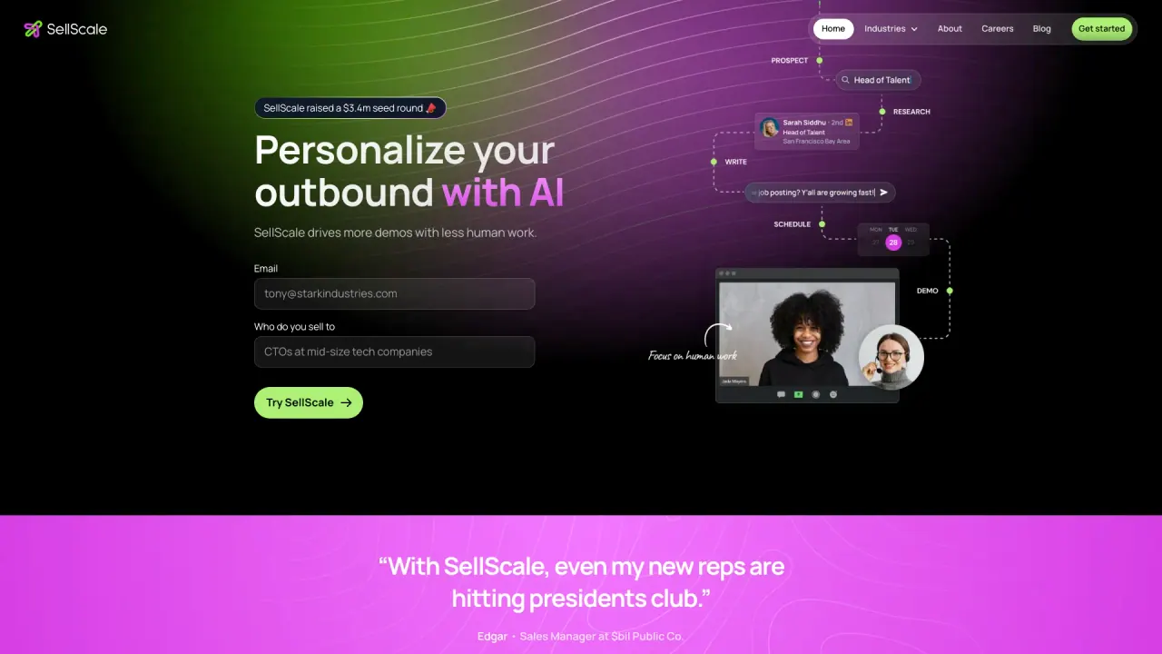 Sellscale screenshot