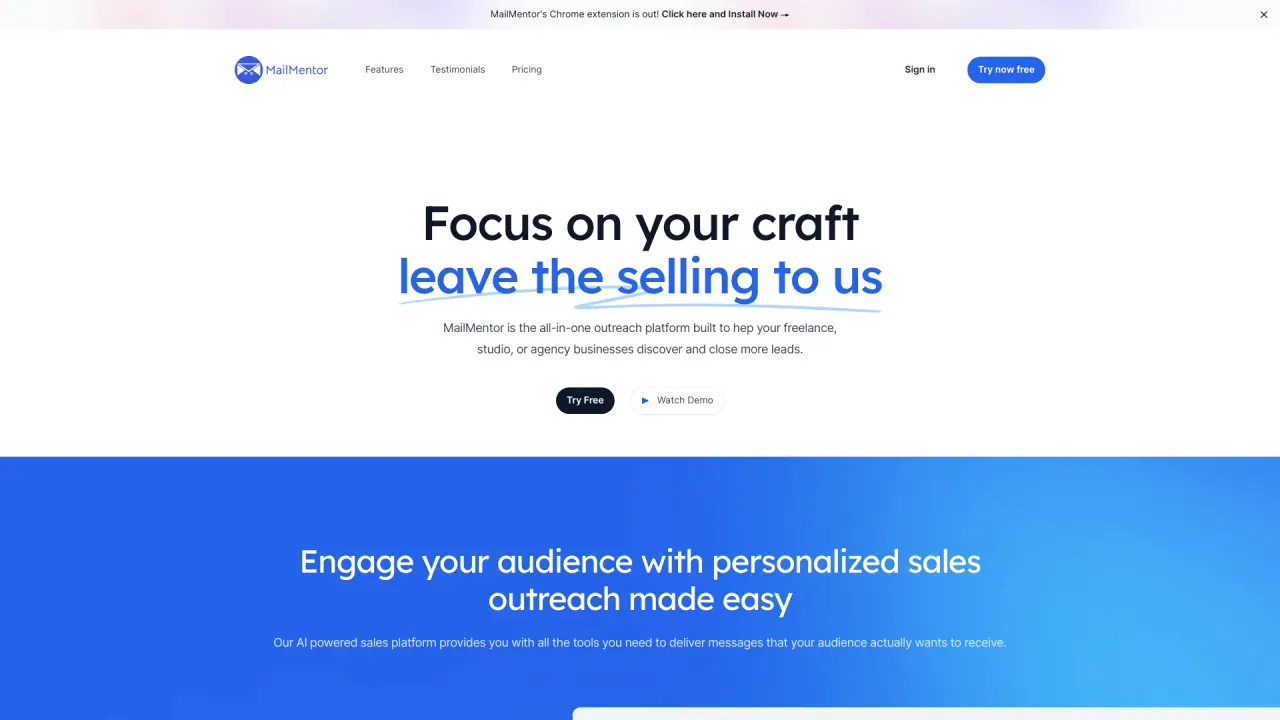 MailMentor screenshot