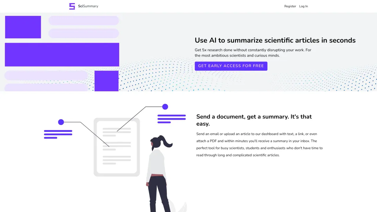 SciSummary screenshot