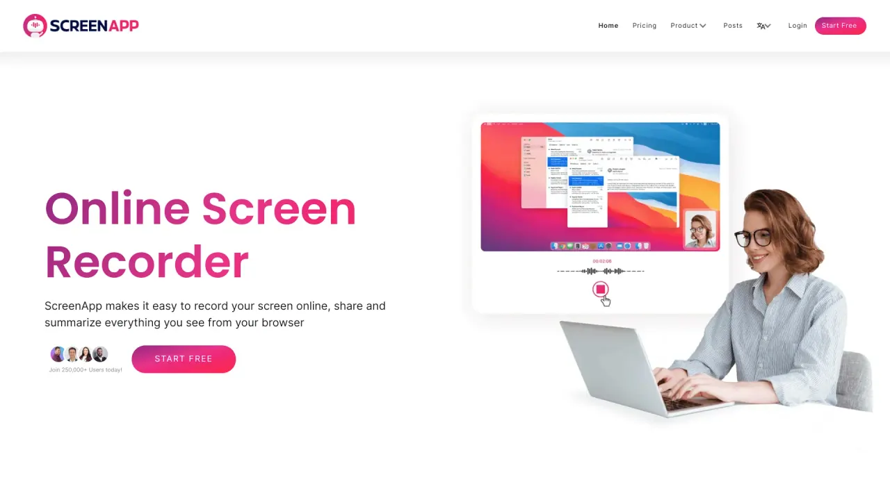 Screenapp screenshot