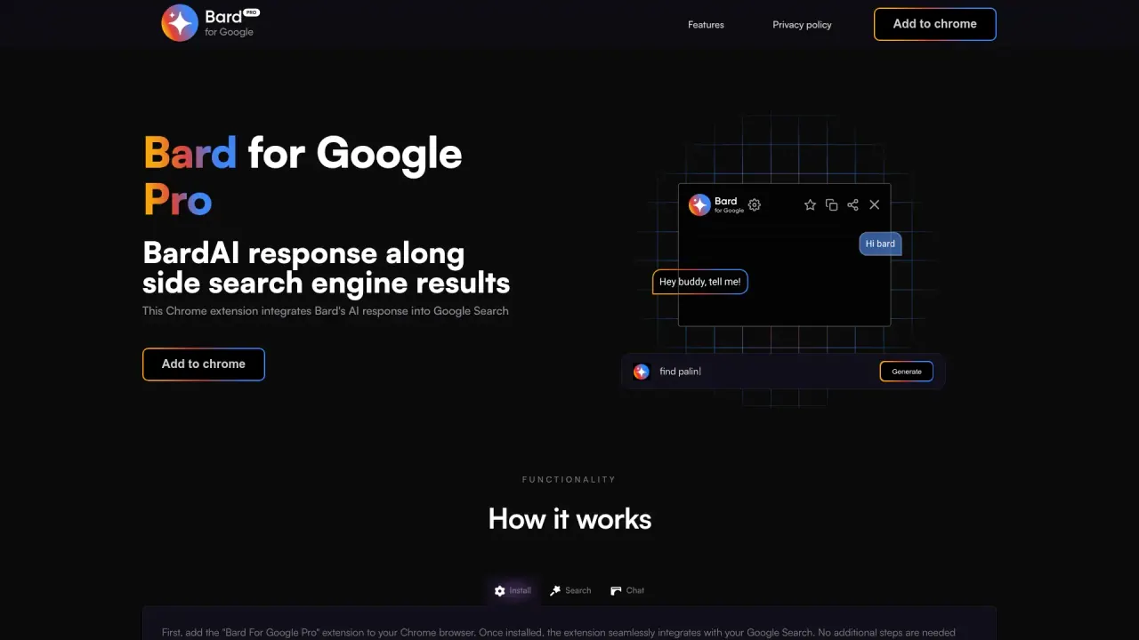 Bard For Google screenshot