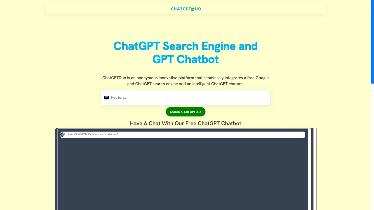 ChatGPTDuo screenshot