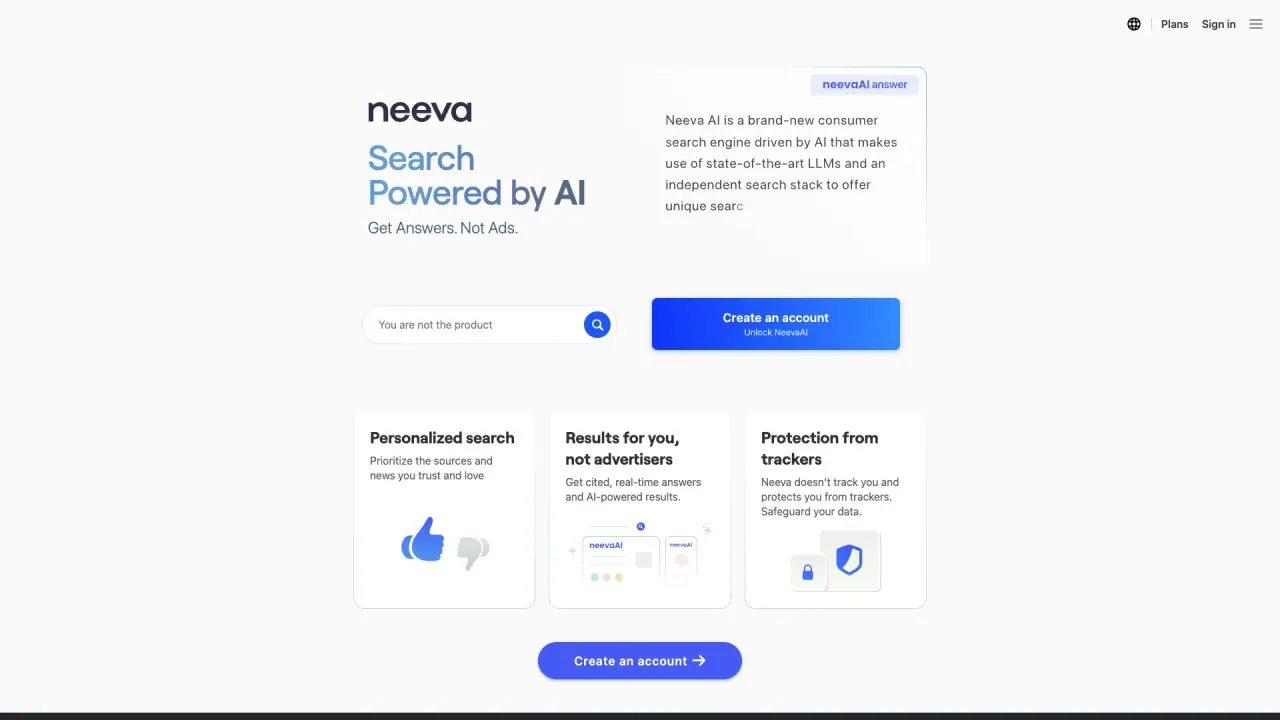 Neeva screenshot