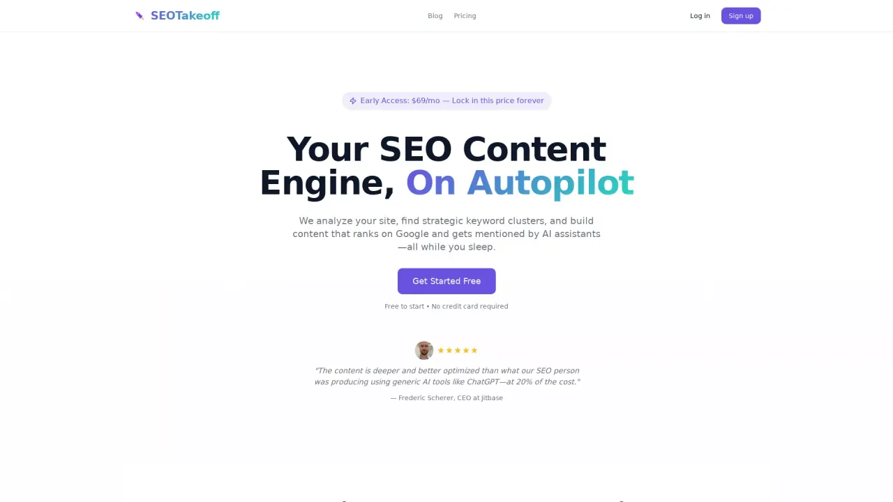 SEOTakeoff screenshot