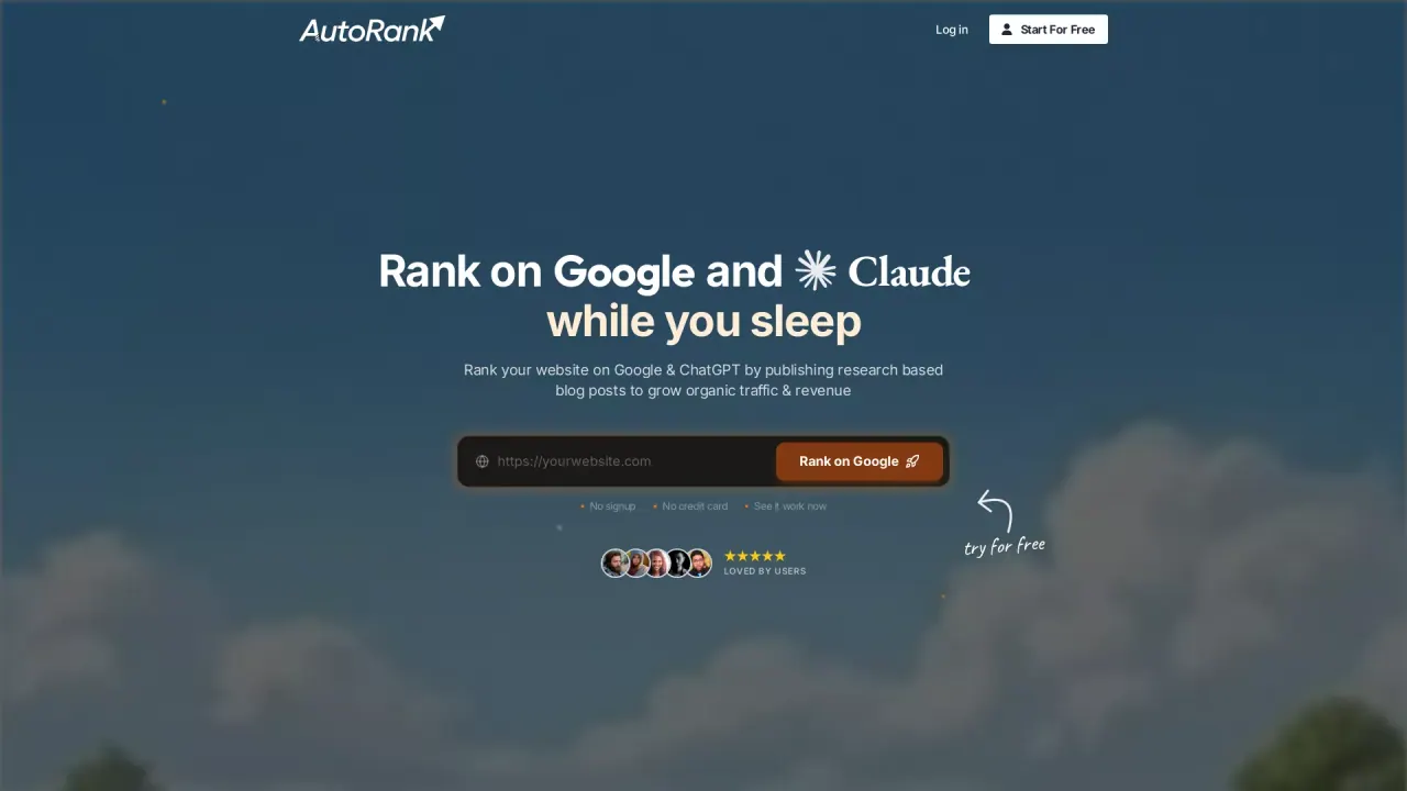 Autorank screenshot