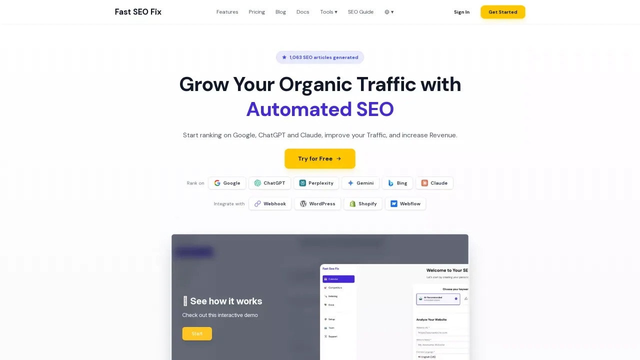 FastSEOFIX screenshot