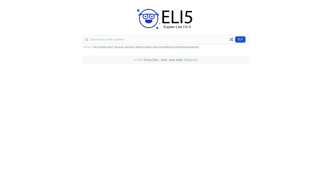 Eli5 screenshot
