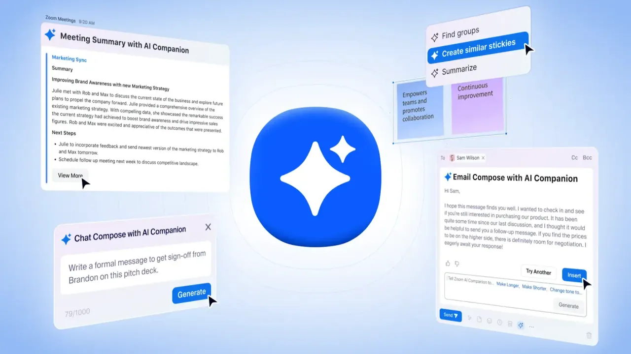 Zoom AI Companion screenshot