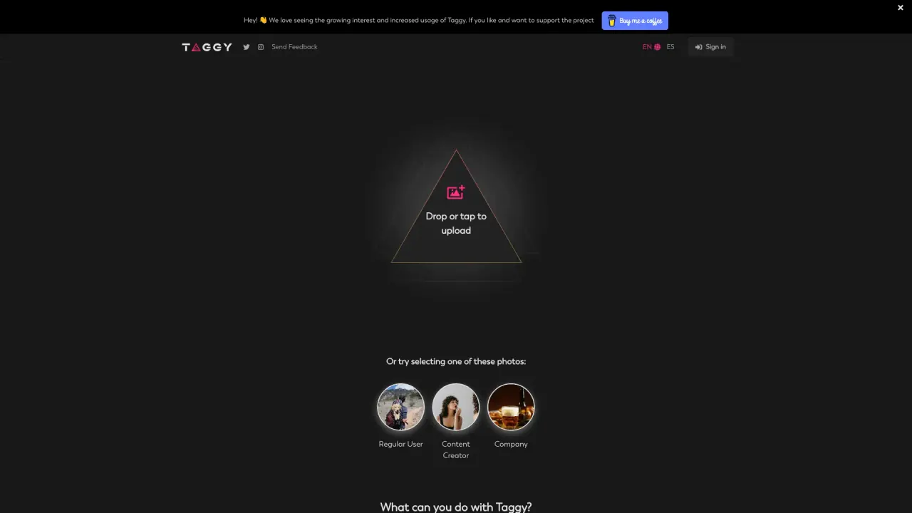 Taggy screenshot
