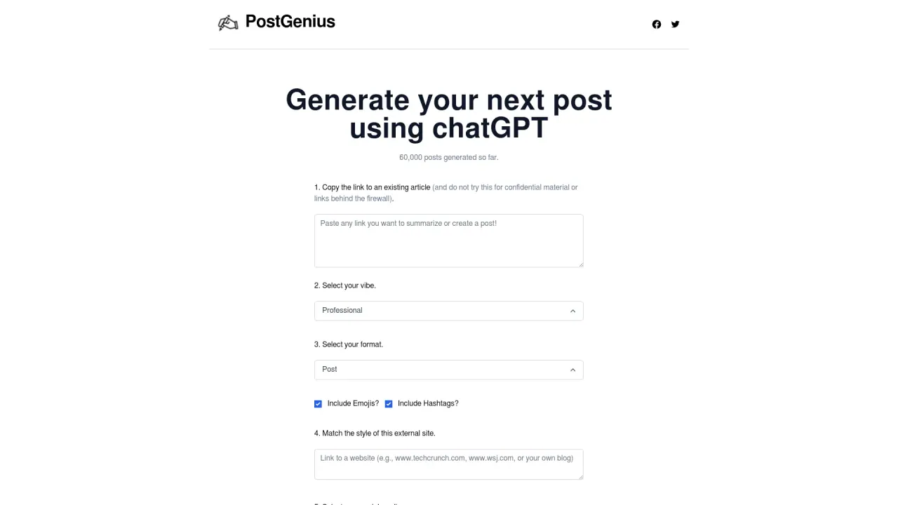 Postgeniusapp screenshot