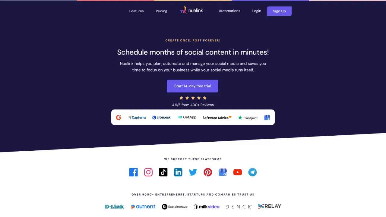 Nuelink screenshot