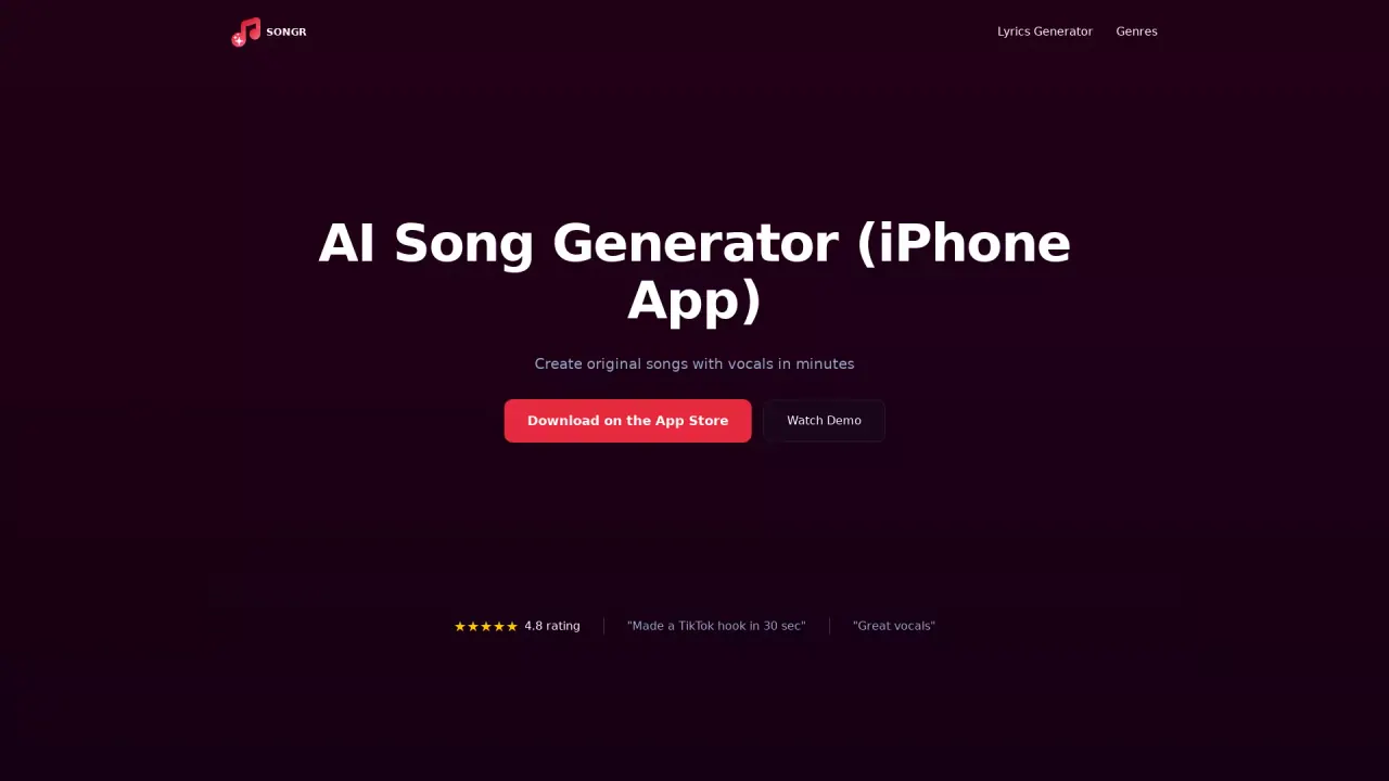 Songr screenshot