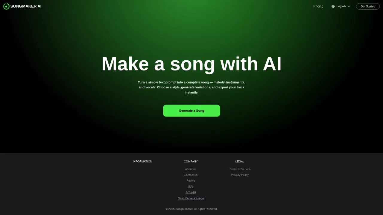 SongMaker-AI Music Generator screenshot