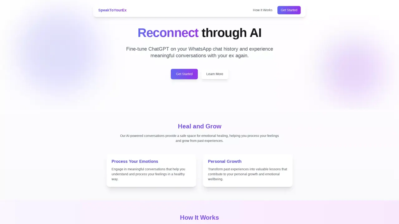 SpeakToYourEx screenshot