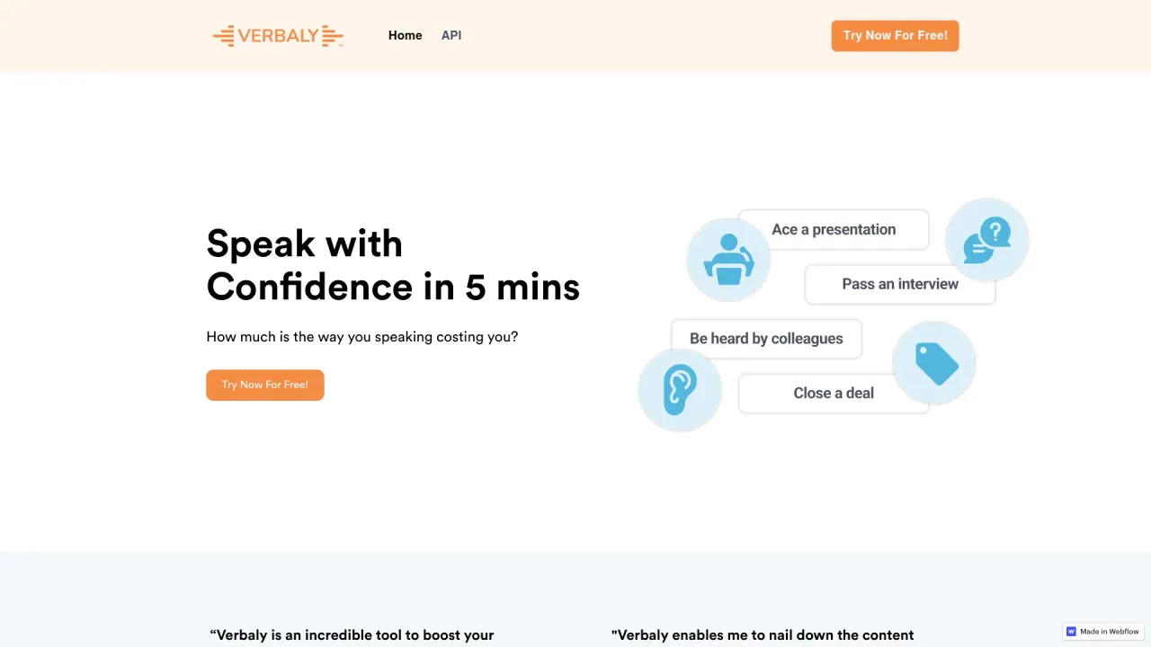 VerbalyAI screenshot