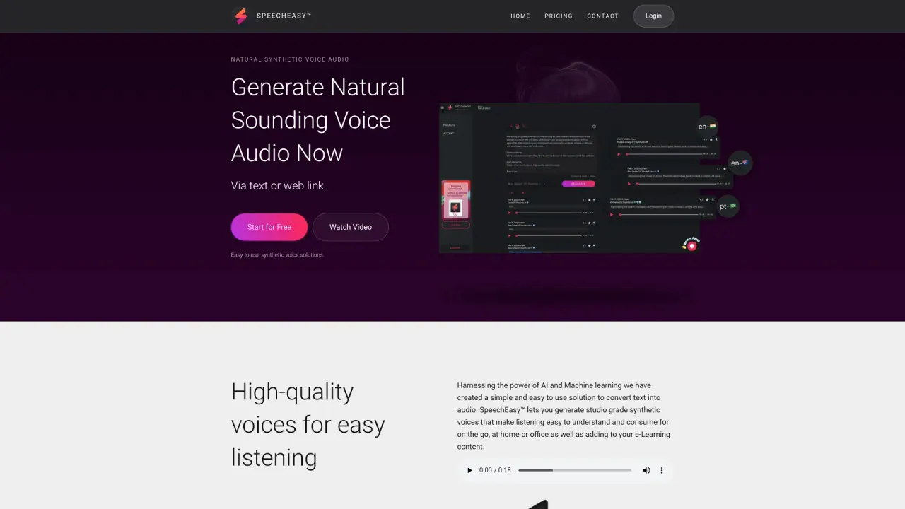 Speecheasyapp screenshot
