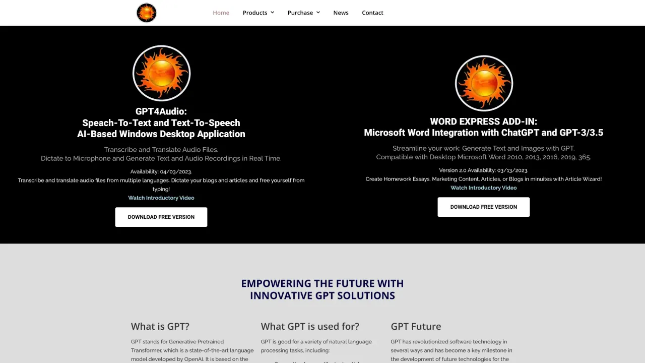 GPT4Audio screenshot