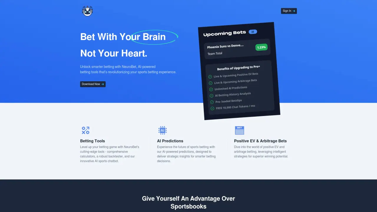 NeuroBet screenshot