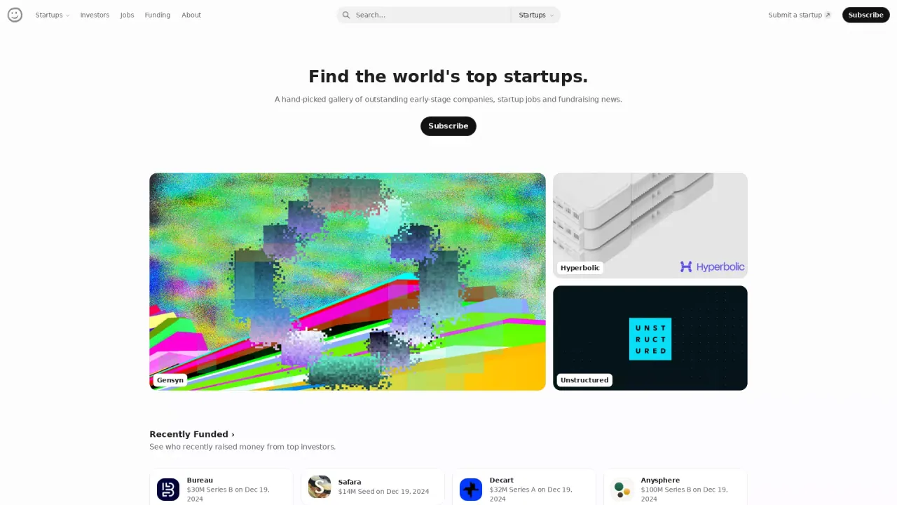 Startups Gallery screenshot
