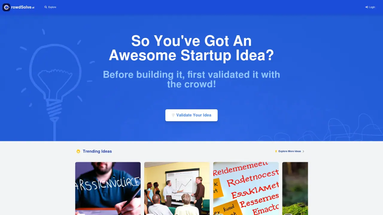 CrowdsolveAI screenshot
