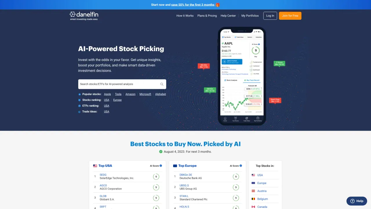 Danelfin screenshot