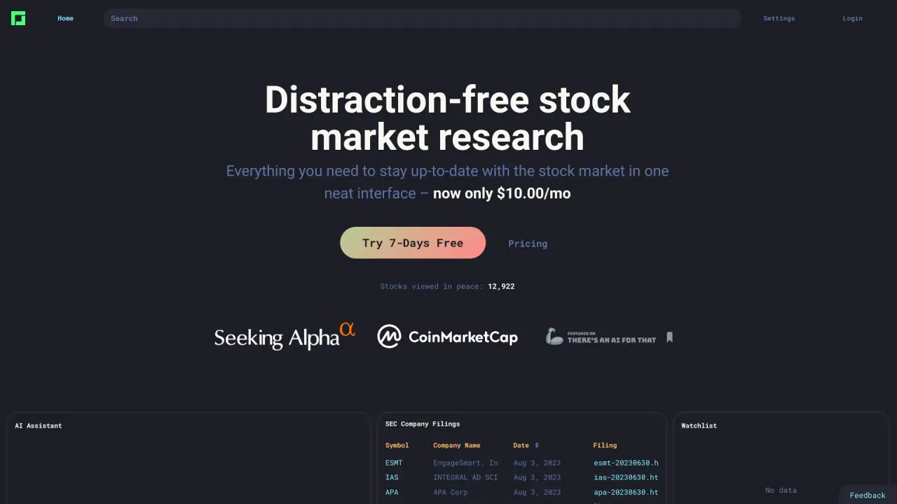 StockstackAI screenshot