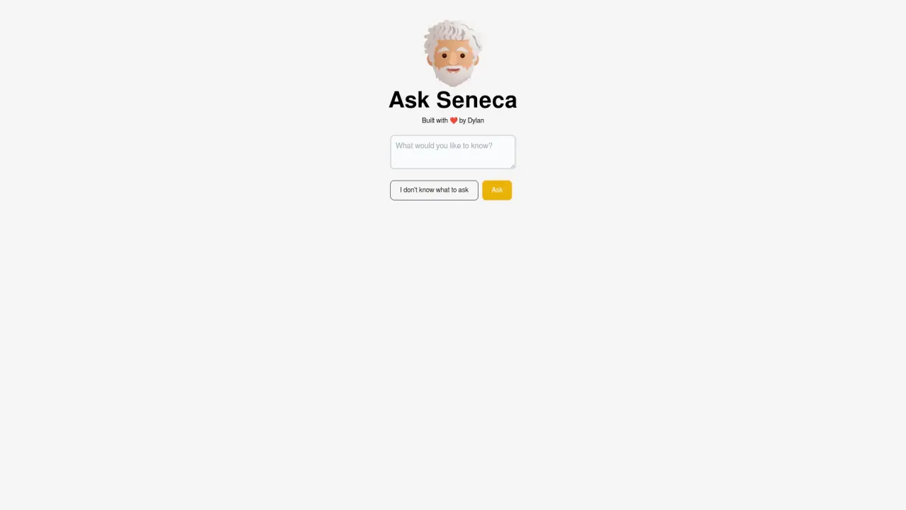 Ask Seneca screenshot