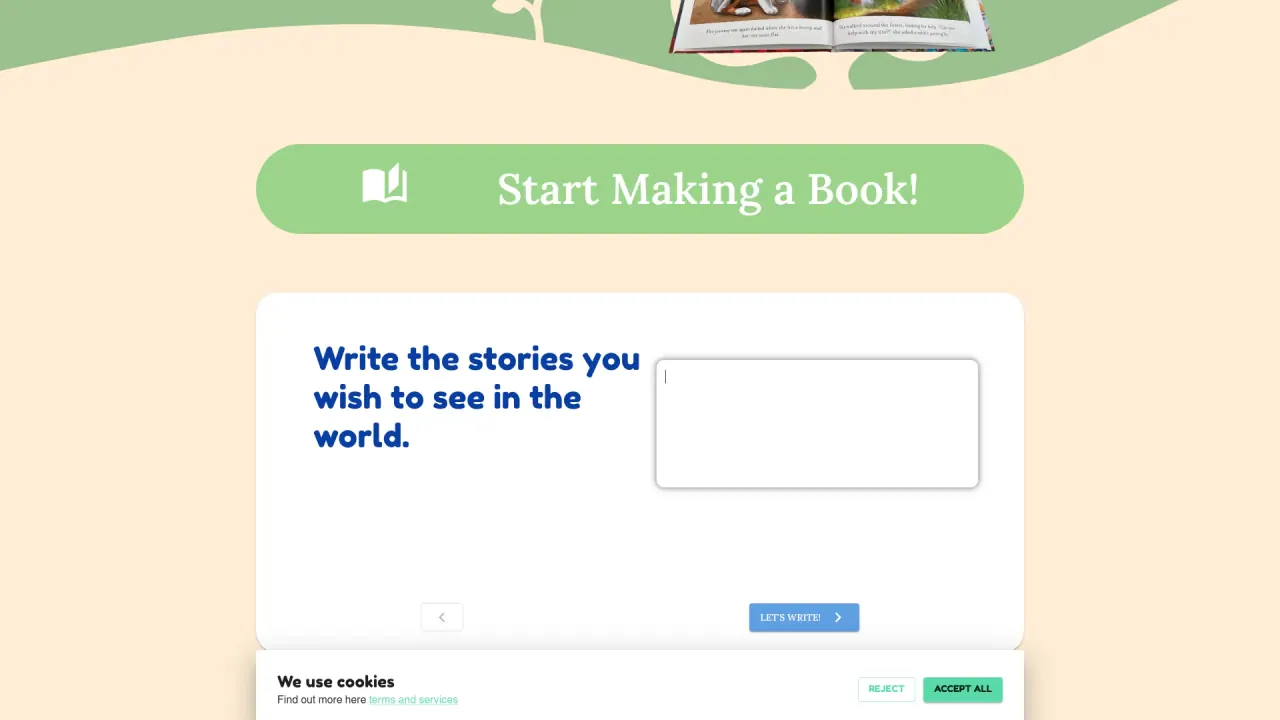 Yourownstorybook screenshot