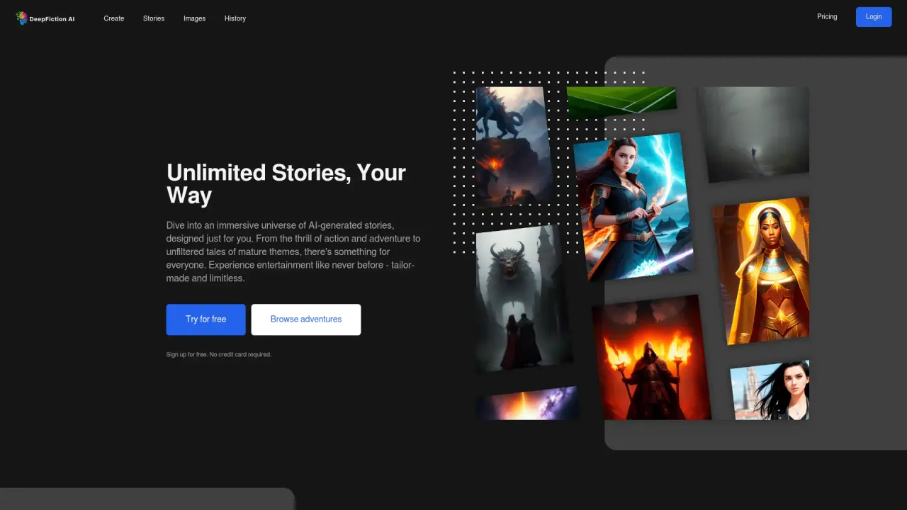 DeepFiction screenshot