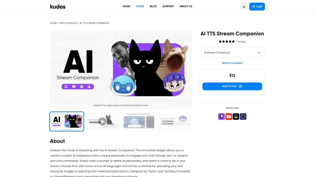 AI Stream Companion screenshot