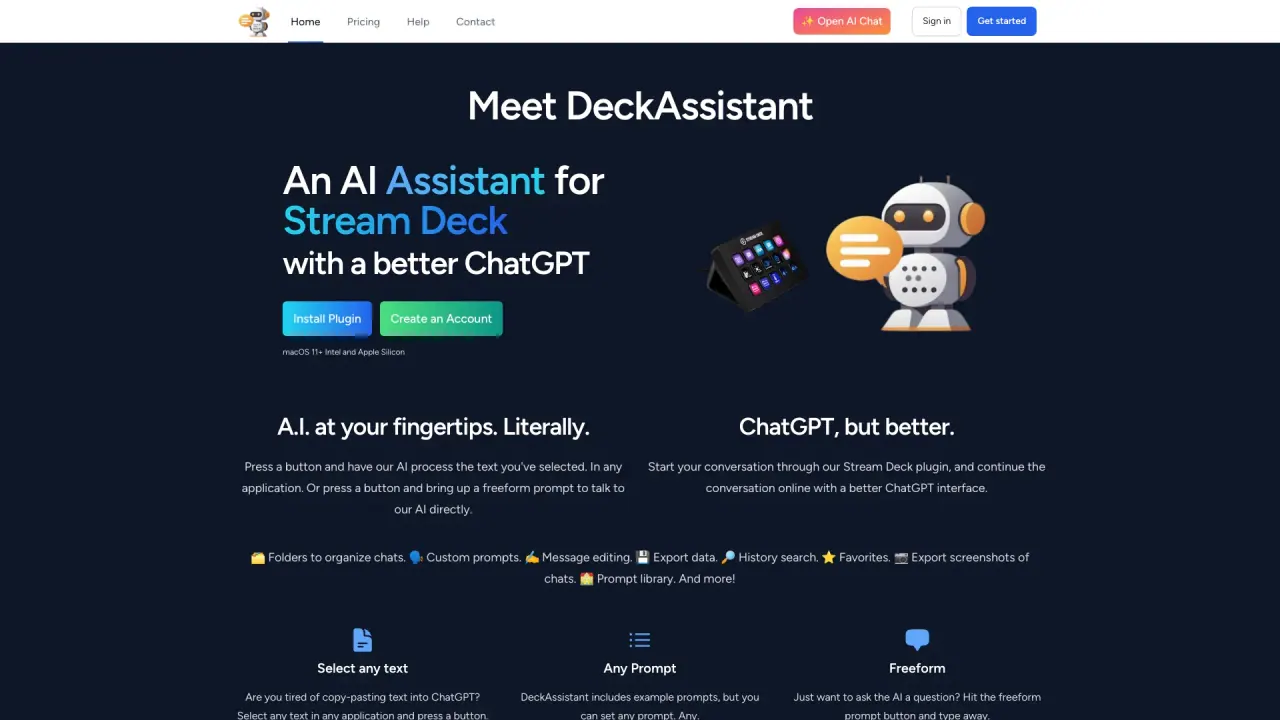 Deckassistant screenshot
