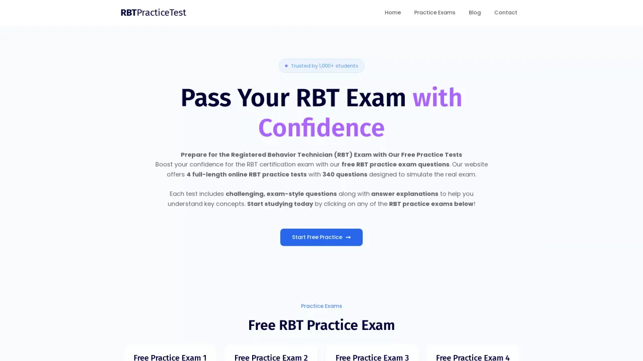 RBT Practice Test AI screenshot