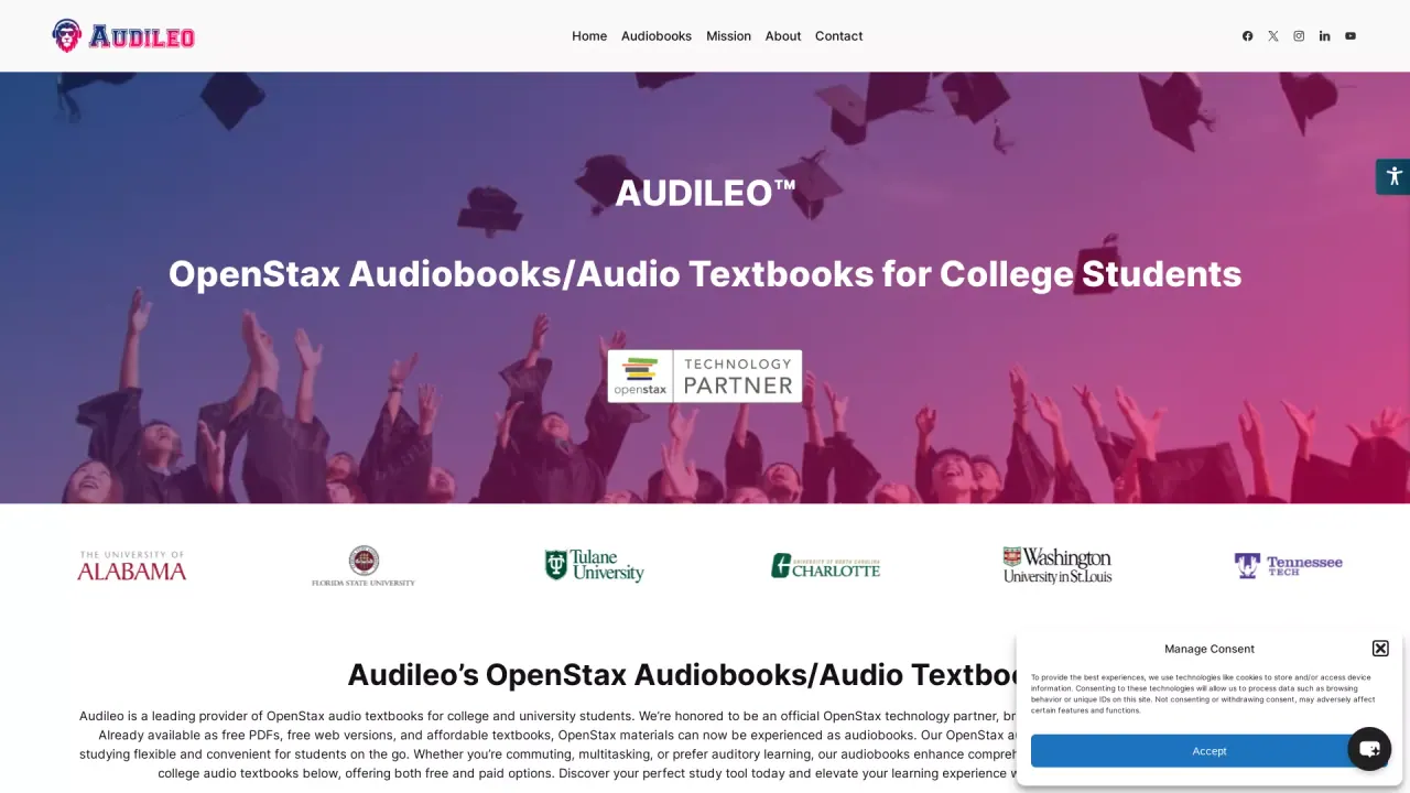 Audileo screenshot