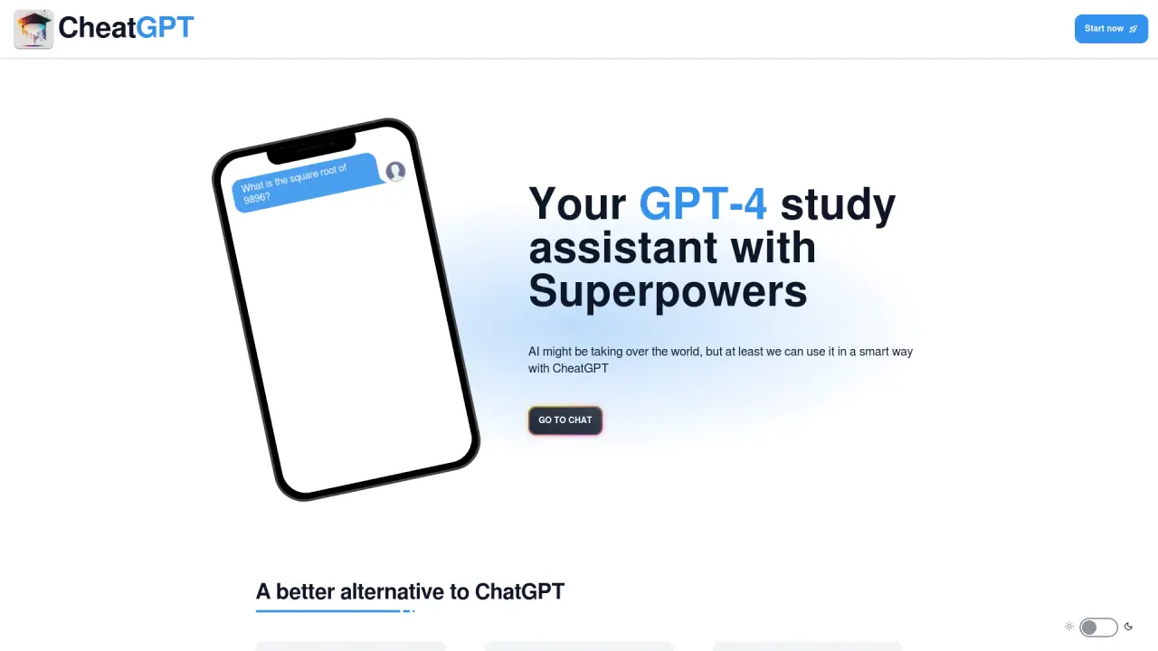 CheatGPT screenshot