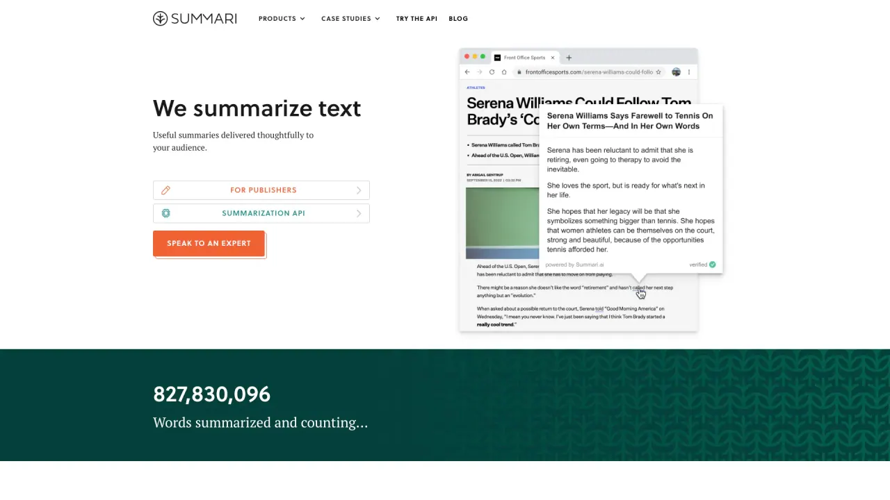 Summari screenshot