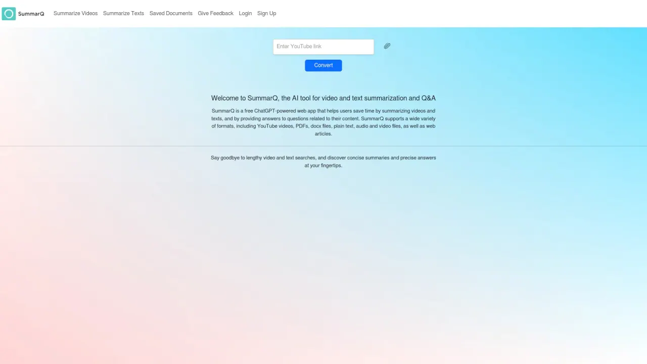 SummarQ screenshot