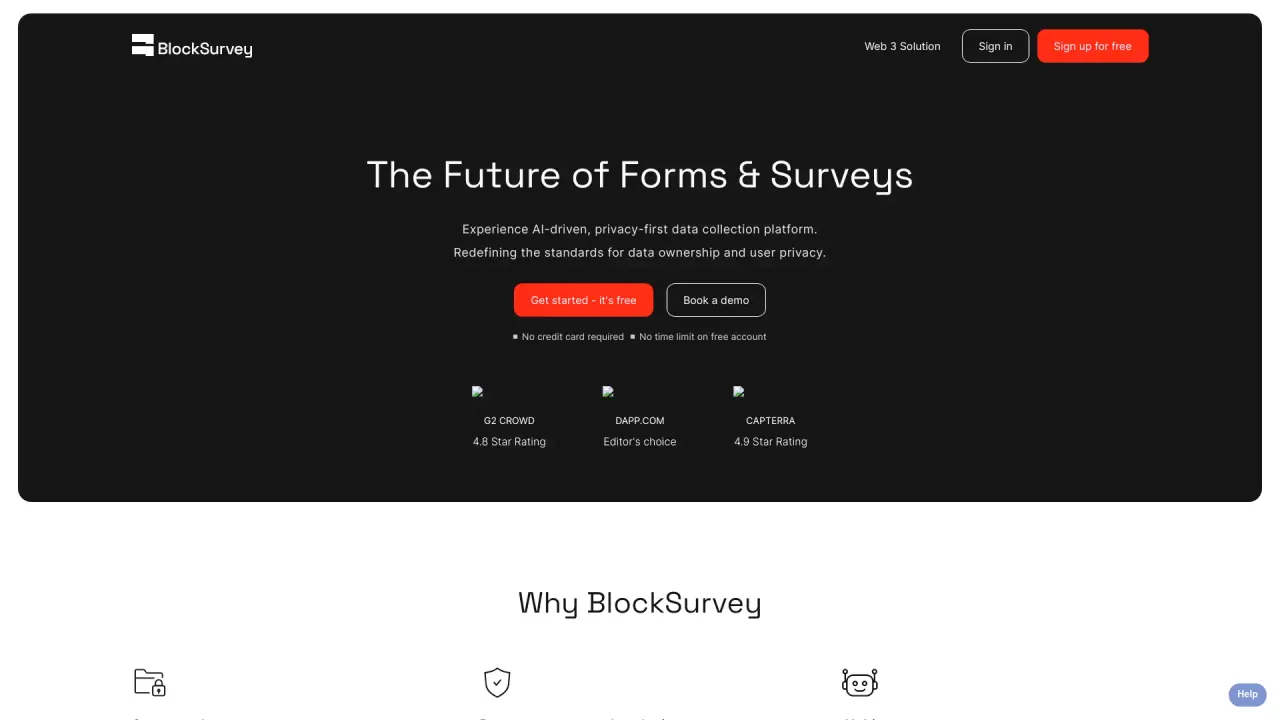 Blocksurvey screenshot