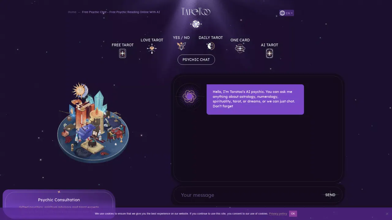 AI Online Psychic Reader screenshot