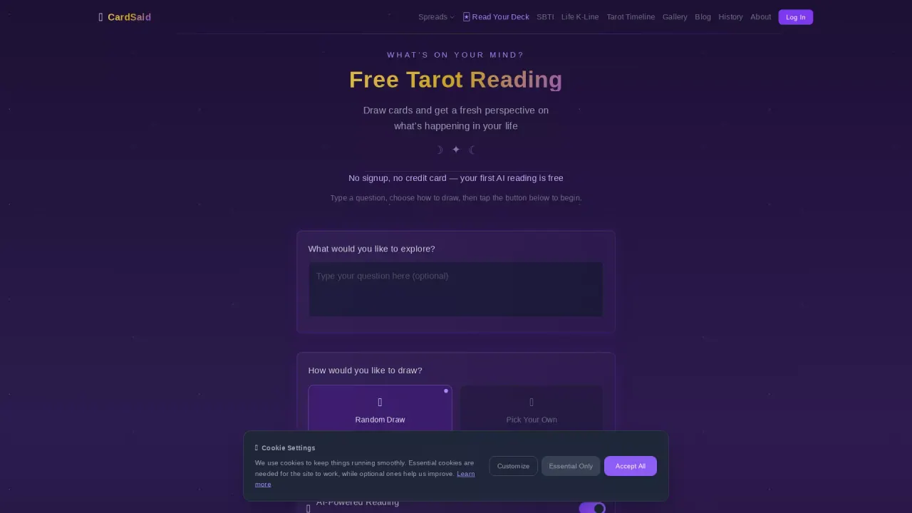 CardSaid screenshot