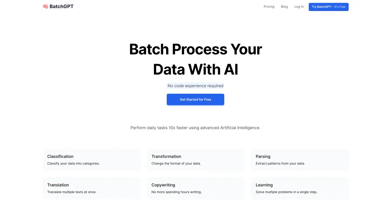 Batch GPT screenshot