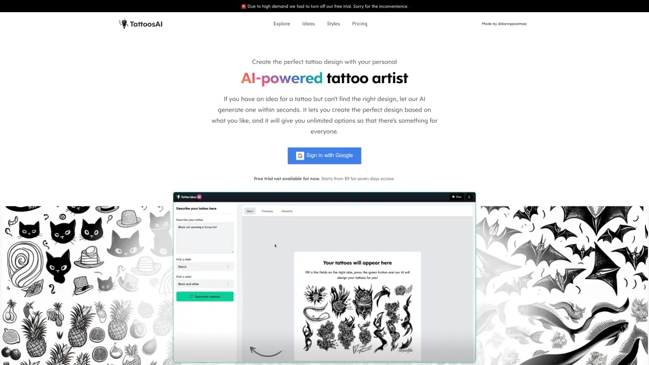 Tattoos AI screenshot