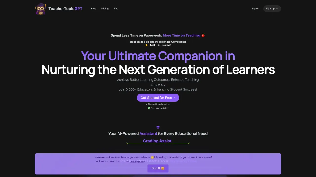 TeacherToolsGPT screenshot