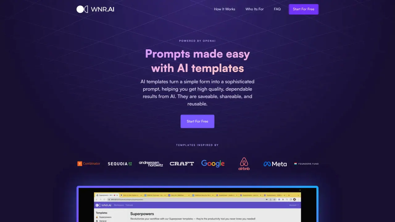 Wnr AI screenshot