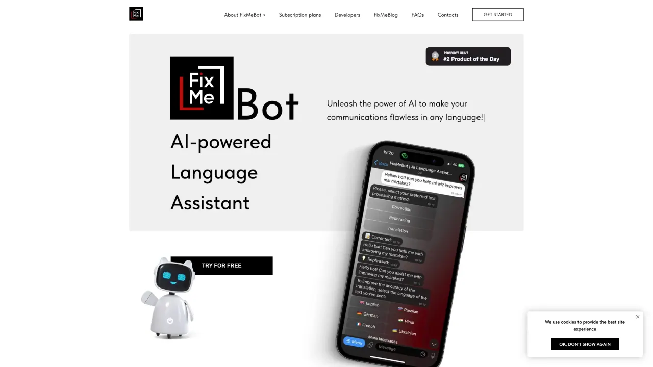 FixMeBot screenshot