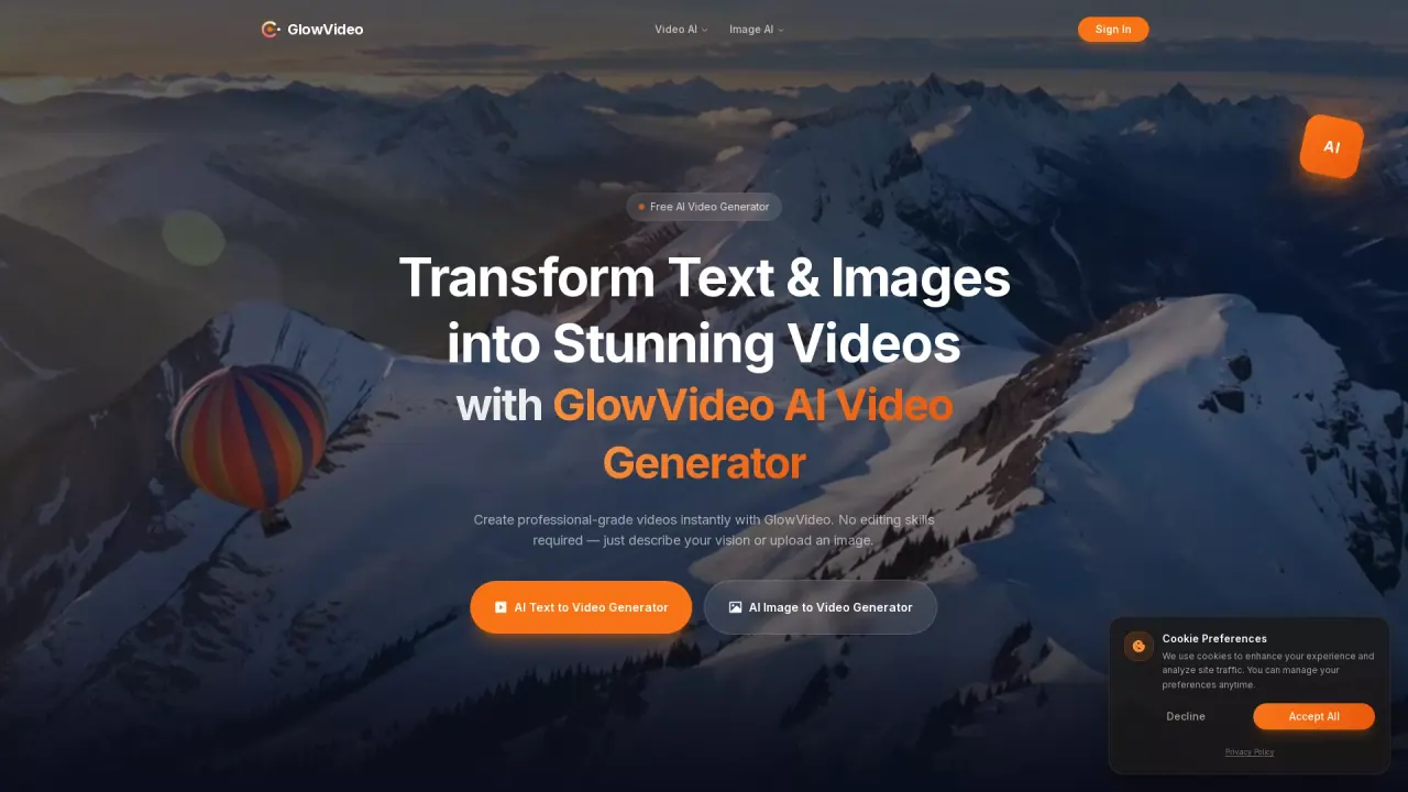 GlowVideo screenshot