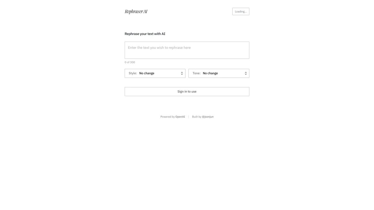 Rephraser AI screenshot