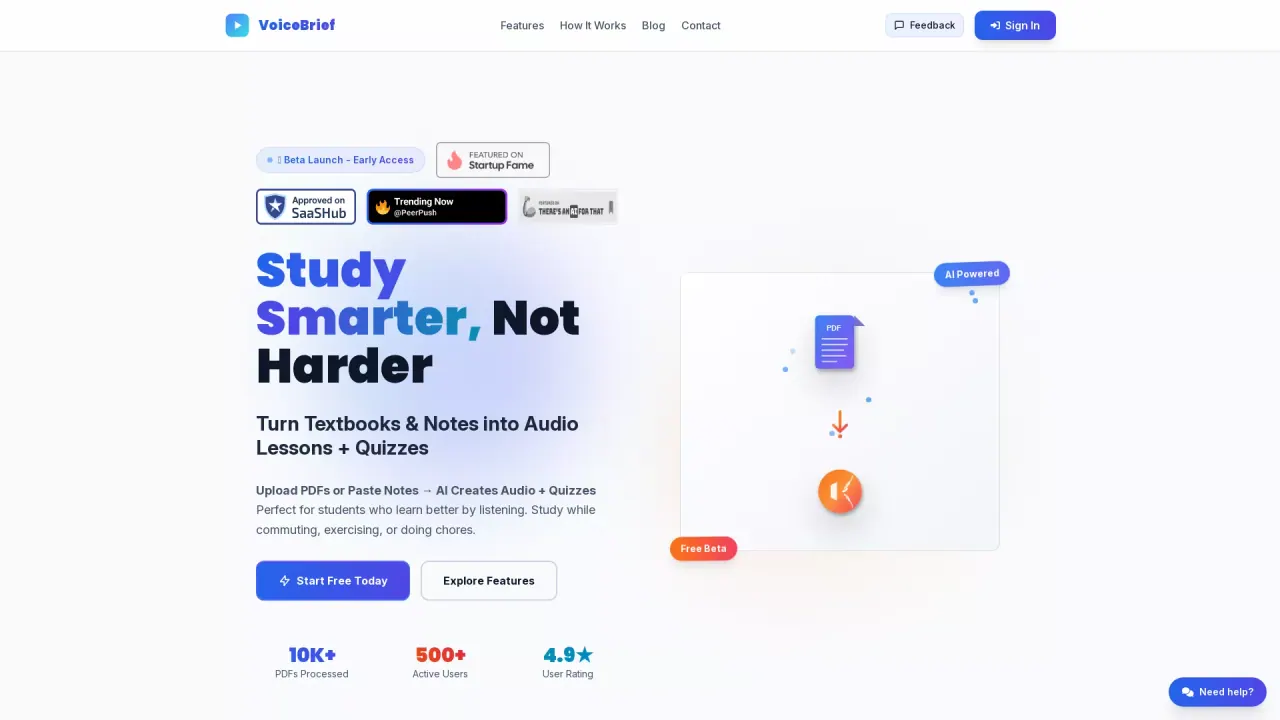 VoicebriefIO screenshot